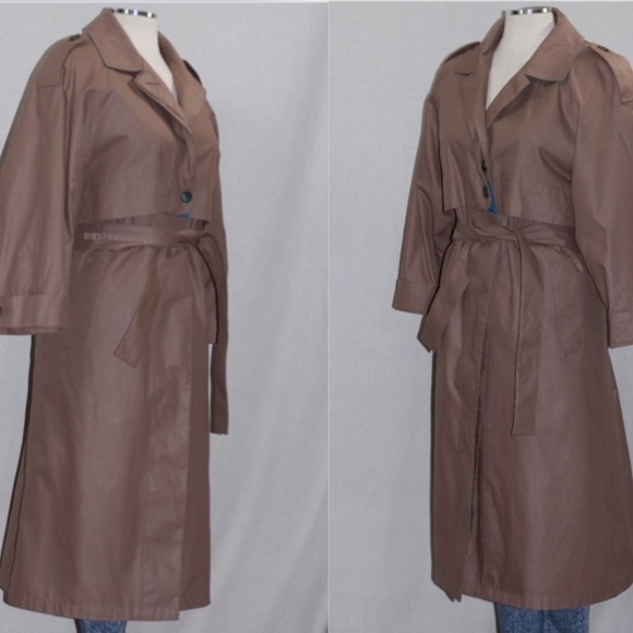 London Fog Double Breasted Trench Coat & Vest - Picture 4 of 16
